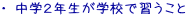 ���w�Q�N�����w�Z�ŏK������